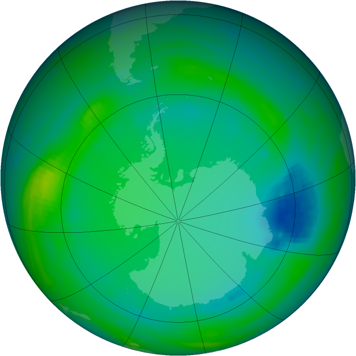 Ozone Map 1998-07-21